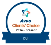 Avvo Clients' Choice Award | DUI